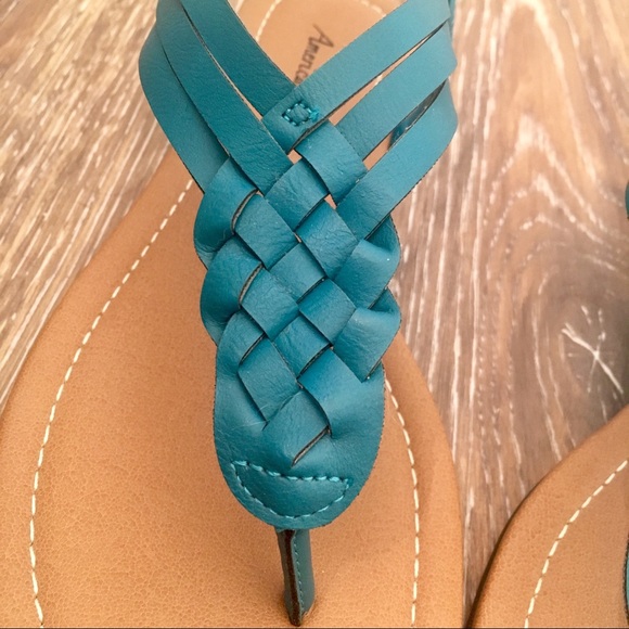 NWOT American Eagle Blue Sandals - Picture 6 of 6